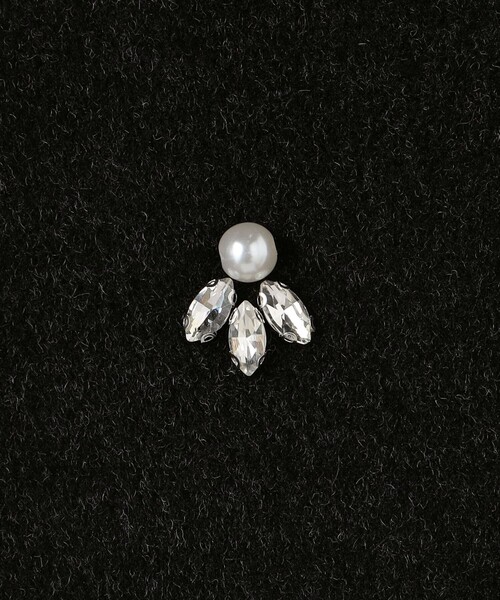 MICO COULIER（ミコクリエ）の「ニット両面パイルビジューベスト（ブルゾン・レディース・チャコールグレー/ベージュ・38）」の15枚目の写真