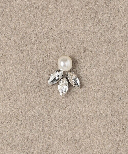 MICO COULIER（ミコクリエ）の「ニット両面パイルビジューベスト（ブルゾン・レディース・チャコールグレー/ベージュ・38）」の19枚目の写真