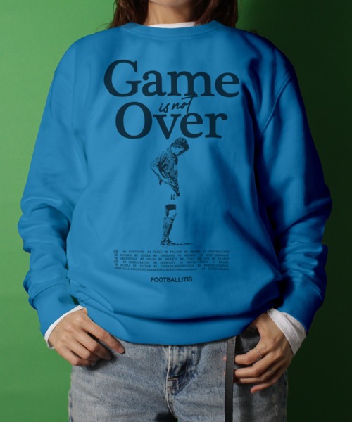 LIBERTY CITY（リバティシティ）の「【LIBERTY CITY/リバティーシティ】 [GAME OVER] ライト・スウェット・クルーネック（スウェット・メンズ・ブルー/ホワイト/グリーン・3/2/4）」の3枚目の写真