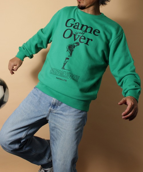 LIBERTY CITY（リバティシティ）の「【LIBERTY CITY/リバティーシティ】 [GAME OVER] ライト・スウェット・クルーネック（スウェット・メンズ・ブルー/ホワイト/グリーン・3/2/4）」の2枚目の写真