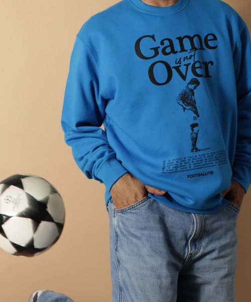 LIBERTY CITY（リバティシティ）の「【LIBERTY CITY/リバティーシティ】 [GAME OVER] ライト・スウェット・クルーネック（スウェット・メンズ・ブルー/ホワイト/グリーン・3/2/4）」の4枚目の写真