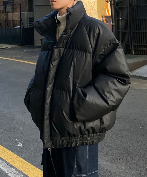 aimoha（アイモハ）の「aimohamen 中綿アウター/Filled outer (AW)（ダウンジャケット/コート・メンズ・グリーン/ブラック/チョコ・LARGE/XX-LARGE/X-LARGE）」の5枚目の写真