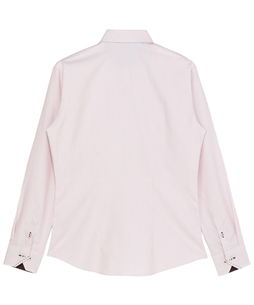 TOKYO SHIRTS（トウキョウシャツ）の「形態安定ノンアイロン ワイド 長袖ビジネスワイシャツ（ビジネスシャツ・レディース・ピンク・XL/S/L/LL）」の2枚目の写真