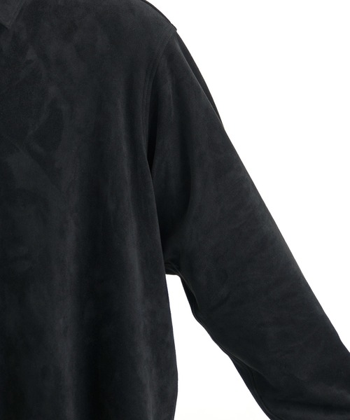 セール】FEATHER SUEDE ロングスリーブシャツ ｜冬服/起毛シャツ/軽量