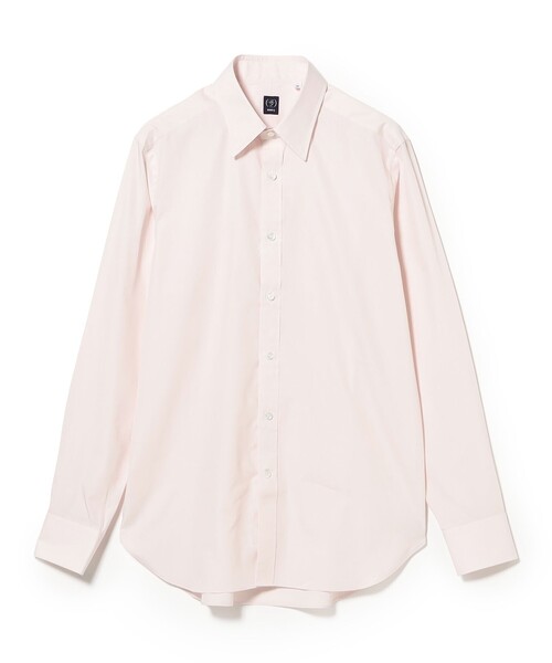 BEAMS F(ビームスエフ)の「コットン ピンク ソリッド レギュラーカラー クレリック シャツ(シャツ/ブラウス・メンズ・ピンク・38/41/40/39)」の4枚目の写真