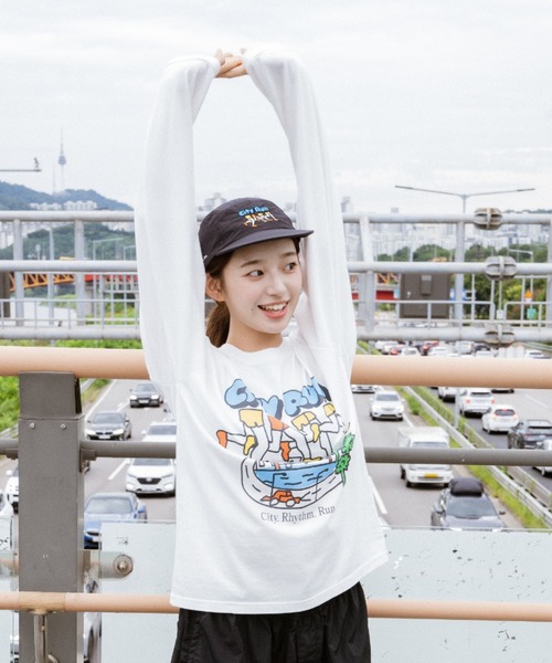 PR01.(ピーアールワン)の「BIG WAVE シティーラン Tシャツ (ロンT)(Tシャツ/カットソー・メンズ・オフホワイト・MEDIUM)」の21枚目の写真
