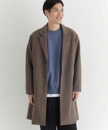 BACK NUMBER | 【BACK NUMBER】ライトメルトン チェスターコート シングル (軽量/保温/ビジネスカジュアル/オンオフ/きれいめ)(チェスターコート)
