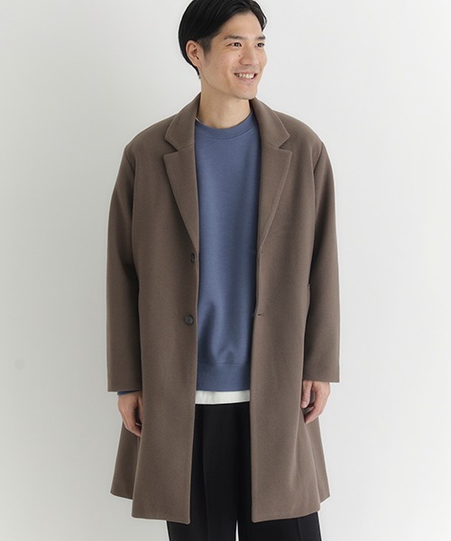 セール】【BACK NUMBER】ライトメルトン チェスターコート シングル