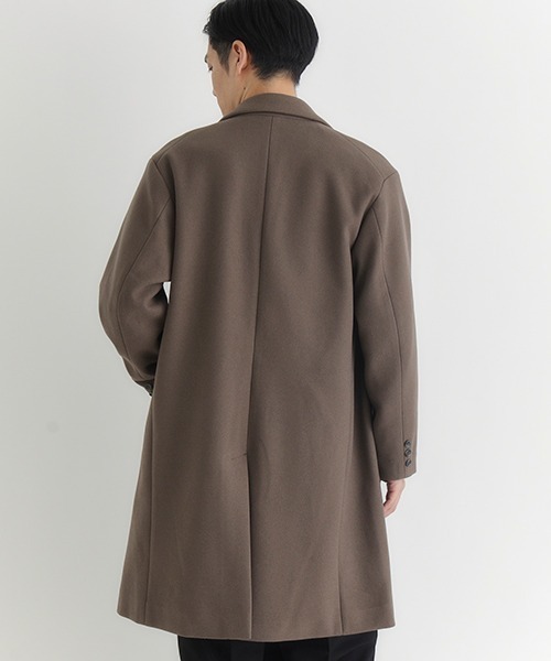 セール】【BACK NUMBER】ライトメルトン チェスターコート シングル