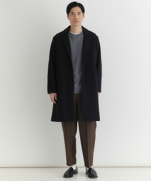 セール】【BACK NUMBER】ライトメルトン チェスターコート シングル