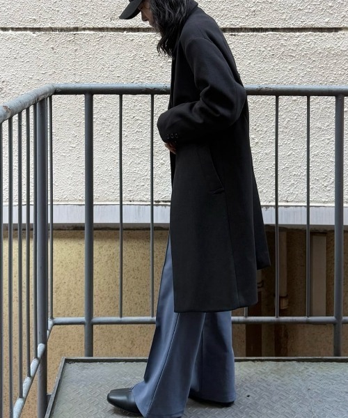 セール】【BACK NUMBER】ライトメルトン チェスターコート シングル