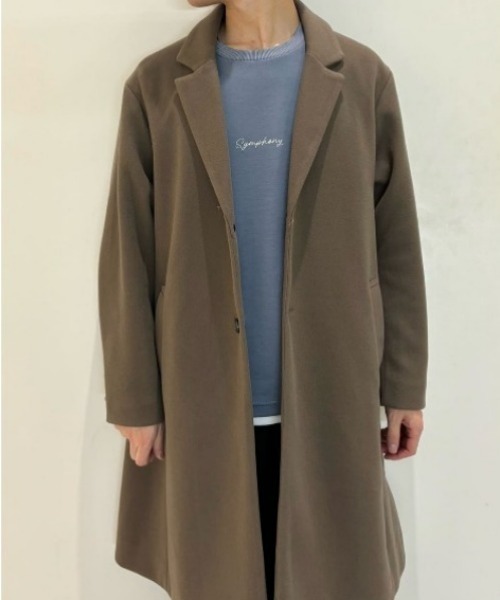 BACK NUMBER】ライトメルトン チェスターコート シングル (軽量/保温