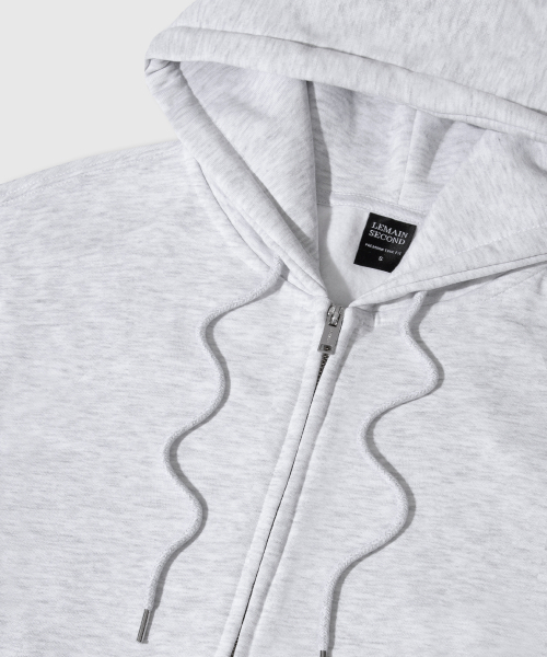 LEMAIN SECOND（リメインセカンド）の「2WAY OVERFIT SWEAT HOOD ZIP-UP [WHITE MELANGE] - NON FLEECE ver（パーカー・メンズ・その他・MEDIUM/LARGE/SMALL/X-LARGE）」の5枚目の写真