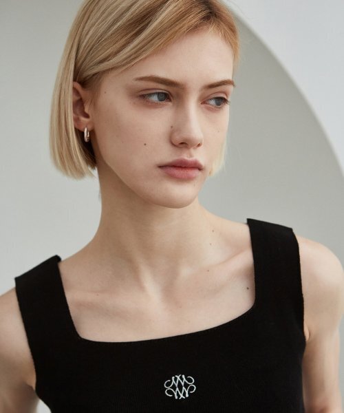 NICK&NICOLE(ニックアンドニコール)の「NICOLE SQUARE NECK SLEEVELESS_BLACK(Tシャツ/カットソー・レディース・その他・FREE)」の2枚目の写真