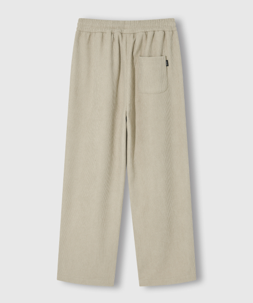 LEMAIN SECOND（リメインセカンド）の「ワンタックワイドコーデュロイバンディングパンツ[ベージュ]（その他パンツ・レディース・その他・LARGE/X-LARGE/X-SMALL/SMALL/MEDIUM）」の4枚目の写真
