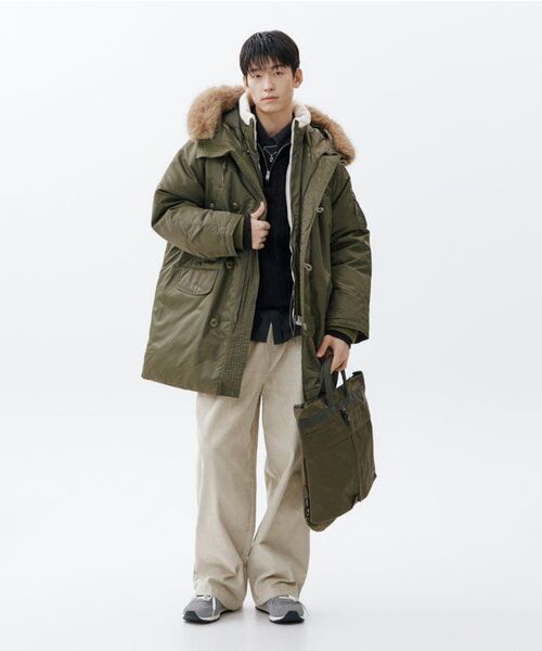 LEMAIN SECOND（リメインセカンド）の「ワンタックワイドコーデュロイバンディングパンツ[ベージュ]（その他パンツ・レディース・その他・LARGE/X-LARGE/X-SMALL/SMALL/MEDIUM）」の14枚目の写真