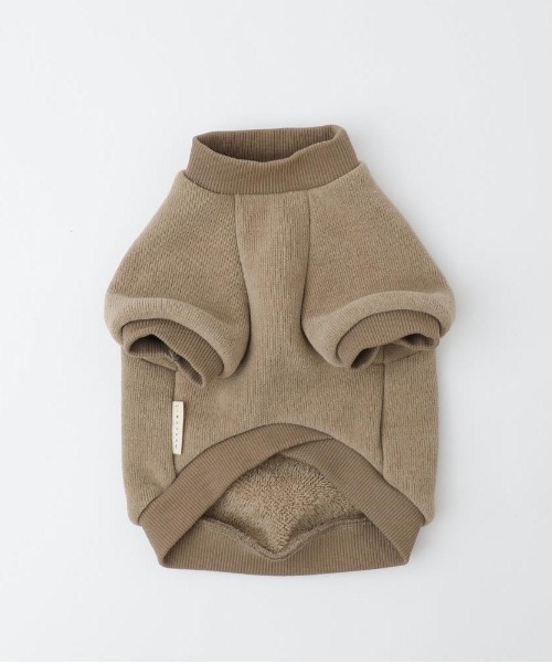 moncheri（モンシェリ）の「チェック柄マフラー付きプルオーバー【通すだけでリボン完成・ボタンで取り外し可能】（ペットウェア・レディース・ベージュ/アイボリー・S/M/L/XL）」の21枚目の写真