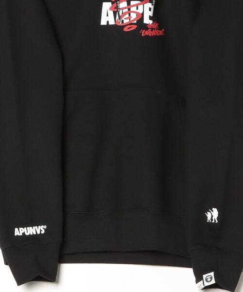 AAPE BY A BATHING APE（エーエイプバイアベイシングエイプ）の「AAPE BASIC PULLOVER HOODIE（パーカー・メンズ・ブラック・MEDIUM/SMALL/LARGE/X-LARGE）」の6枚目の写真