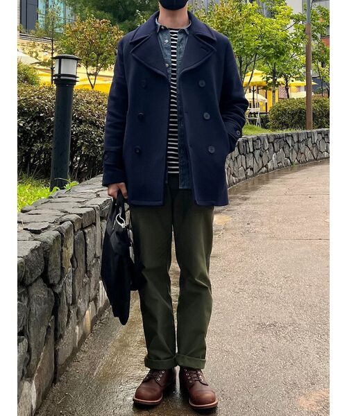 MUSINSA STANDARD（ムシンサスタンダード）の「ストライプボートネック長袖Tシャツ[ブラック/アイボリー]（Tシャツ/カットソー・メンズ・その他・SMALL/MEDIUM/LARGE/X-LARGE/XX-LARGE）」の10枚目の写真