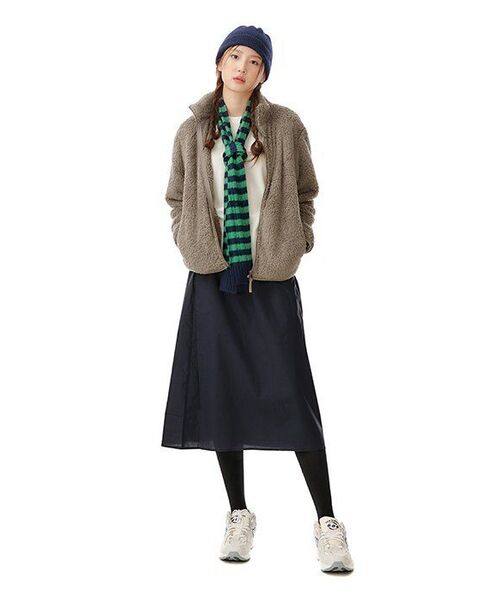 MUSINSA STANDARD WOMAN（ムシンサスタンダードウーマン）の「ウィメンズシャギーフリースジップアップジャケット[ダスティベージュ]（その他アウター・レディース・その他・SMALL/MEDIUM/LARGE）」の9枚目の写真