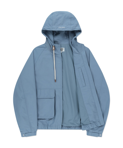 Wacky WiLLy(ワッキーウィリー)の「ベーシックコットンフードウインドブレーカー ブルー(ナイロンジャケット・レディース・その他・SMALL/MEDIUM/LARGE/X-LARGE)」の4枚目の写真