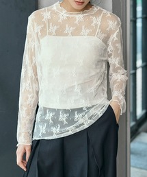 シースルー」に該当するレディースのトップス（長袖）ファッション通販