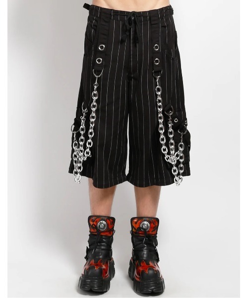 TRIPP nyc（トリップニューヨークシティ）の「【TRIPP nyc】POWER CHAIN PANT[AF7242MP] / 【トリップ ニューヨーク 】ボンテージチェーンストライプワイドパンツ（その他パンツ・メンズ・ブラック・XS/XXS）」の4枚目の写真