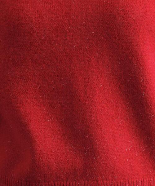 OPAQUE.CLIP(オペークドットクリップ)の「Vネックラメニット【洗濯機OK】(ニット/セーター・レディース・グレー/レッド系1/ネイビー・40/38)」の13枚目の写真