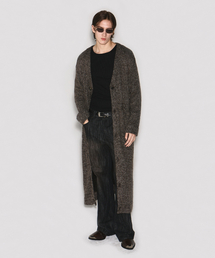 MARSHAL NET LONG CARDIGAN KHAKI