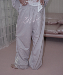 PRENDA（プレンダ）の「DOT JERSEY LAYERED PANTS GRAY（スウェットパンツ）」