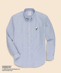 BROOKS BROTHERS | Brooks Brothers × PEANUTS　スーピマコットン　スヌーピーエンブロイダリー　カジュアルシャツ　Traditional Fit(シャツ/ブラウス)