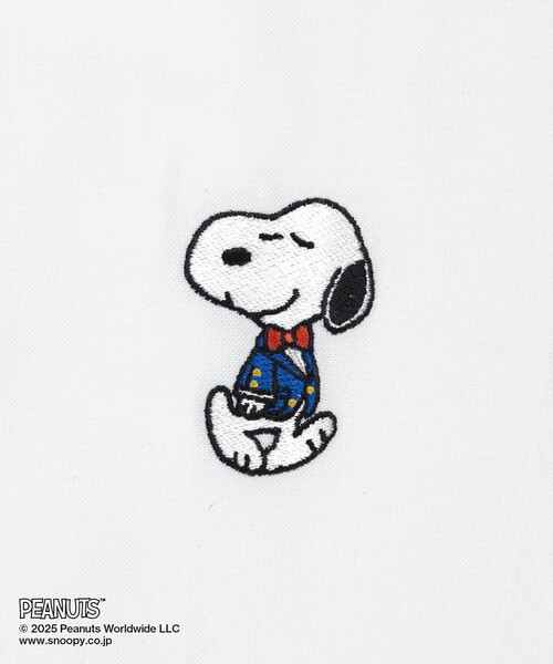 BROOKS BROTHERS(ブルックスブラザーズ)の「Brooks Brothers × PEANUTS スーピマコットン スヌーピーエンブロイダリー カジュアルシャツ Traditional Fit(シャツ/ブラウス・メンズ・ホワイト/ブルー・MEDIUM/SMALL)」の5枚目の写真