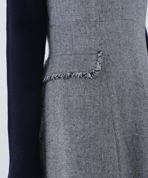 NATURAL BEAUTY BASIC（ナチュラルビューティーベーシック）の「◇ツイーディーフリンジジャンスカ（ジャンパースカート・レディース・ブラウン/ブラック・SMALL/MEDIUM/P/S）」の19枚目の写真