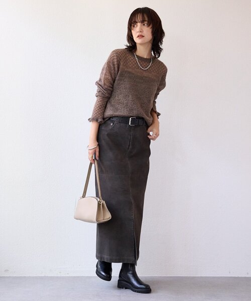 RIVE DROITE（リヴドロワ）の「【R.good（アールドットグッド）】編み込みチェーンネックレス（ネックレス・レディース・シルバー/ゴールド・FREE）」の12枚目の写真