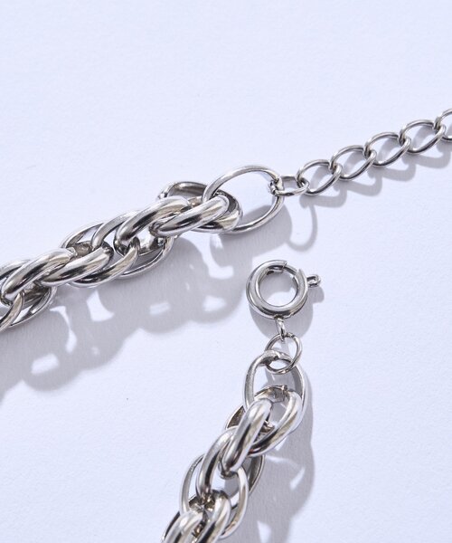 RIVE DROITE（リヴドロワ）の「【R.good（アールドットグッド）】編み込みチェーンネックレス（ネックレス・レディース・シルバー/ゴールド・FREE）」の9枚目の写真