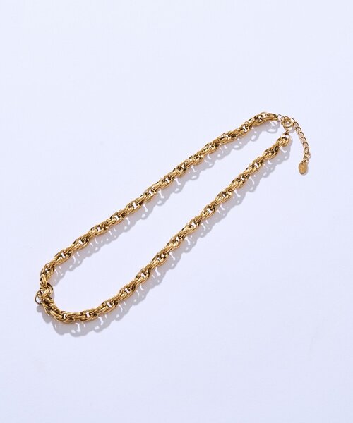 RIVE DROITE（リヴドロワ）の「【R.good（アールドットグッド）】編み込みチェーンネックレス（ネックレス・レディース・シルバー/ゴールド・FREE）」の3枚目の写真