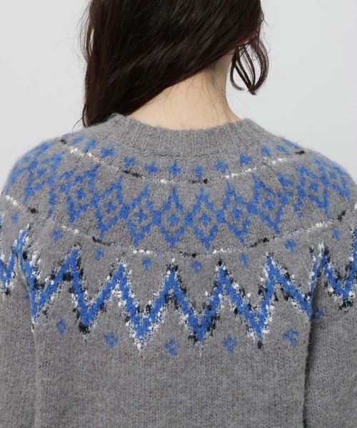 セール】アンゴラMIXノルディックプルオーバー（ニット/セーター