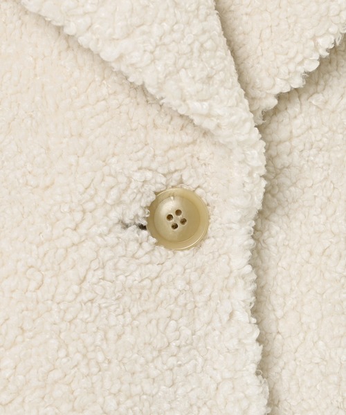 Narcissus（ナルシス）の「ボアコート/オーバーサイズ/もこもこ/秋冬（ムートンコート・レディース・ブラック/アイボリー・FREE）」の13枚目の写真