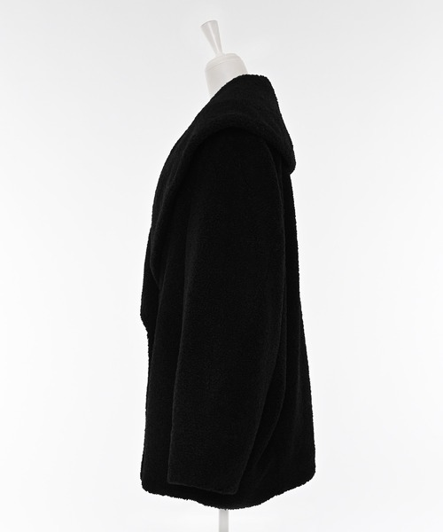 Narcissus（ナルシス）の「ボアコート/オーバーサイズ/もこもこ/秋冬（ムートンコート・レディース・ブラック/アイボリー・FREE）」の16枚目の写真