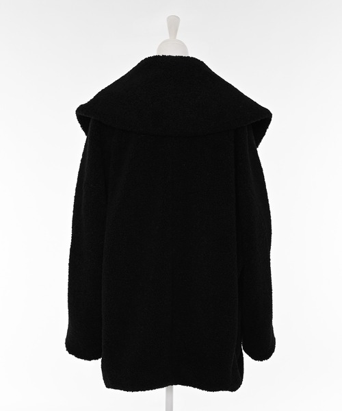 Narcissus（ナルシス）の「ボアコート/オーバーサイズ/もこもこ/秋冬（ムートンコート・レディース・ブラック/アイボリー・FREE）」の17枚目の写真