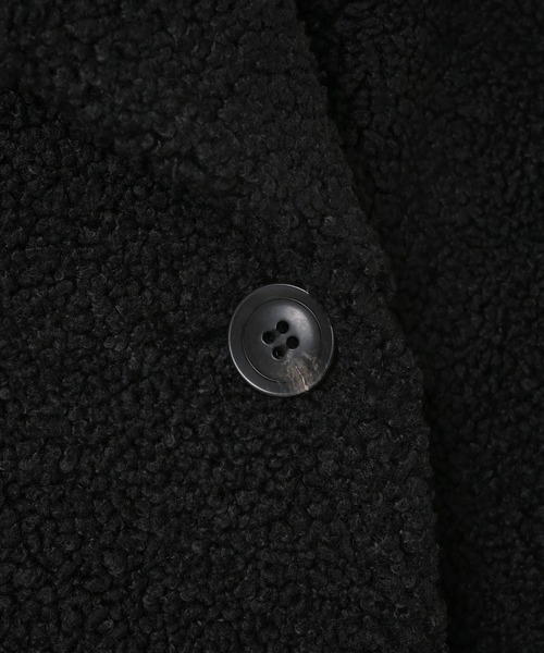 Narcissus（ナルシス）の「ボアコート/オーバーサイズ/もこもこ/秋冬（ムートンコート・レディース・ブラック/アイボリー・FREE）」の18枚目の写真