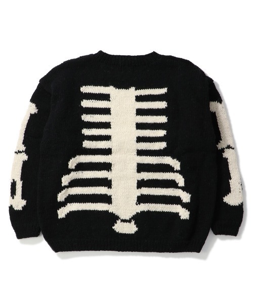 UNION（UNION TOKYO）（ユニオン）の「MacMahon Knitting Mills Crew Neck Knit-Bone マクマホンニッティングミルズ（ニット/セーター・メンズ・ブラック×ホワイト・FREE）」の2枚目の写真