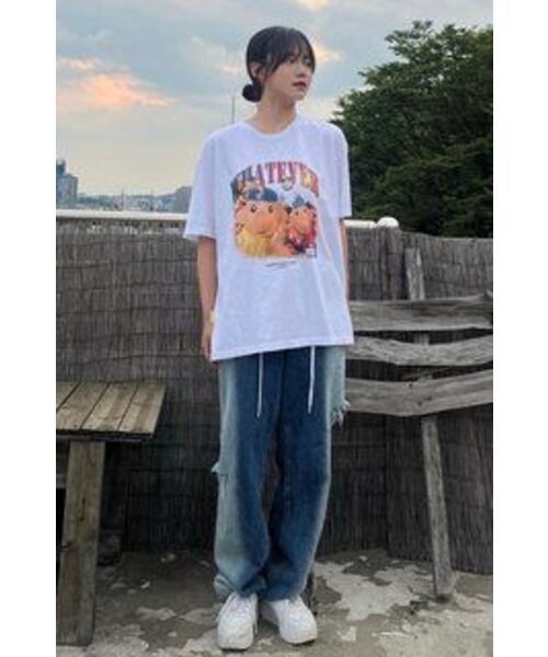 MAINBOOTH（メインブース）の「[パトワマット] タイムバムTシャツ(ホワイト)（Tシャツ/カットソー・レディース・その他・2/3）」の6枚目の写真