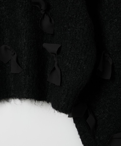 セール】ブークレ×ジョーゼットリボンニット（ニット/セーター