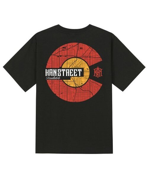 KAN6312(カン6312)の「KTB0083 ルート66 半袖Tシャツ - ブラック(Tシャツ/カットソー・メンズ・その他・LARGE/MEDIUM/SMALL/X-LARGE)」の1枚目の写真