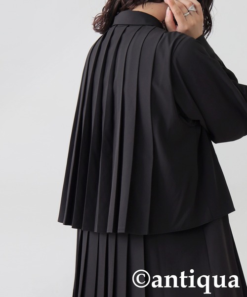 antiqua(アンティカ)の「プリーツワンピース(ワンピース・レディース・ブラック・ONESIZE)」の19枚目の写真