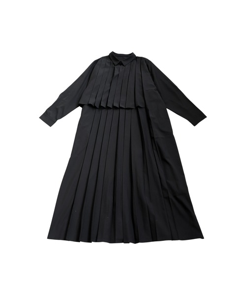 antiqua(アンティカ)の「プリーツワンピース(ワンピース・レディース・ブラック・ONESIZE)」の10枚目の写真
