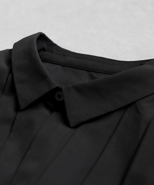 antiqua(アンティカ)の「プリーツワンピース(ワンピース・レディース・ブラック・ONESIZE)」の11枚目の写真
