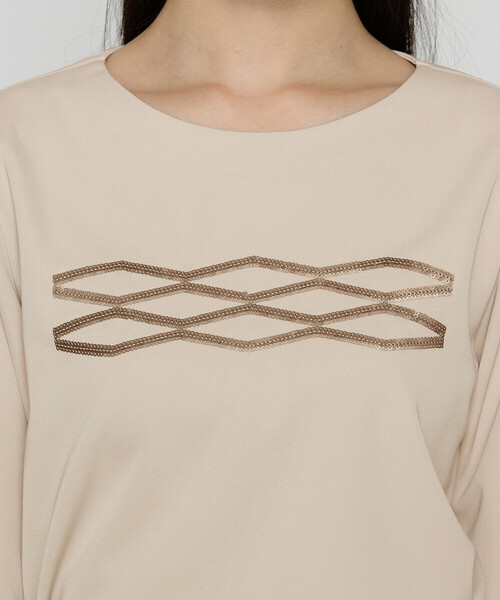 COMME CA(コムサ)の「〔 Sサイズ 〕 トリアセダブルジャージー プルオーバー(Tシャツ/カットソー・レディース・オフホワイト/ブラック/ベージュ・5号)」の21枚目の写真