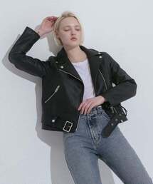 LADY VOLUME（レディーボリューム）の「19 zipper belt riders  jacket 1（ライダースジャケット）」